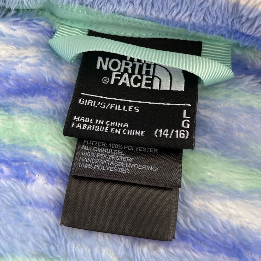 The North Face Osolita Jacket Grapemist Blue Wavy Stripe Size Large 14-16